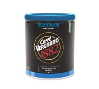 CAFE MOLIDO DESCAFEINADO VERGNANO – 250 GRS
