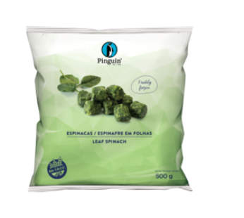 ESPINACA HOJA EN PORCIONES PINGUIN – 500 GRS