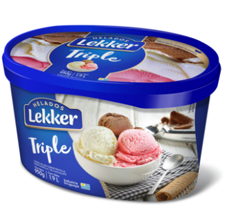 LEKKER 1,9 LT FRUTILLA / CREMA / CHOCOLATE