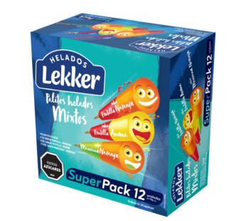 PACK x12 PALITO AGUA LEKKER 50 CC (FRU/NAR x4 + MAN/NAR x4 + ANA/FRU x4)