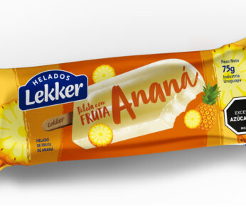 PALETA FRUTAL LEKKER 75 GR ANANA – 30 UD