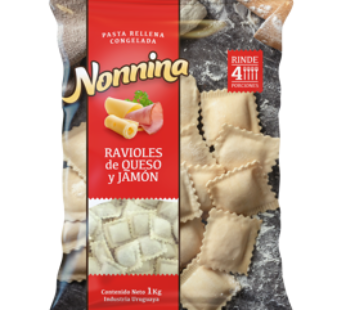 RAVIOLES DE JAMÓN Y QUESO NONNINA – 1KG
