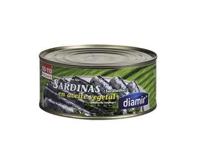 SARDINILLA ACEITE 100/110 DIAMIR – 950 grs