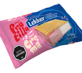 SANDWICH LEKKER 65 GR FRUTILLA / CREMA