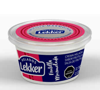 VASITO LEKKER 220 CC x6 FRUTILLA MARMOLADA C/PULPA DE FRUTILLA