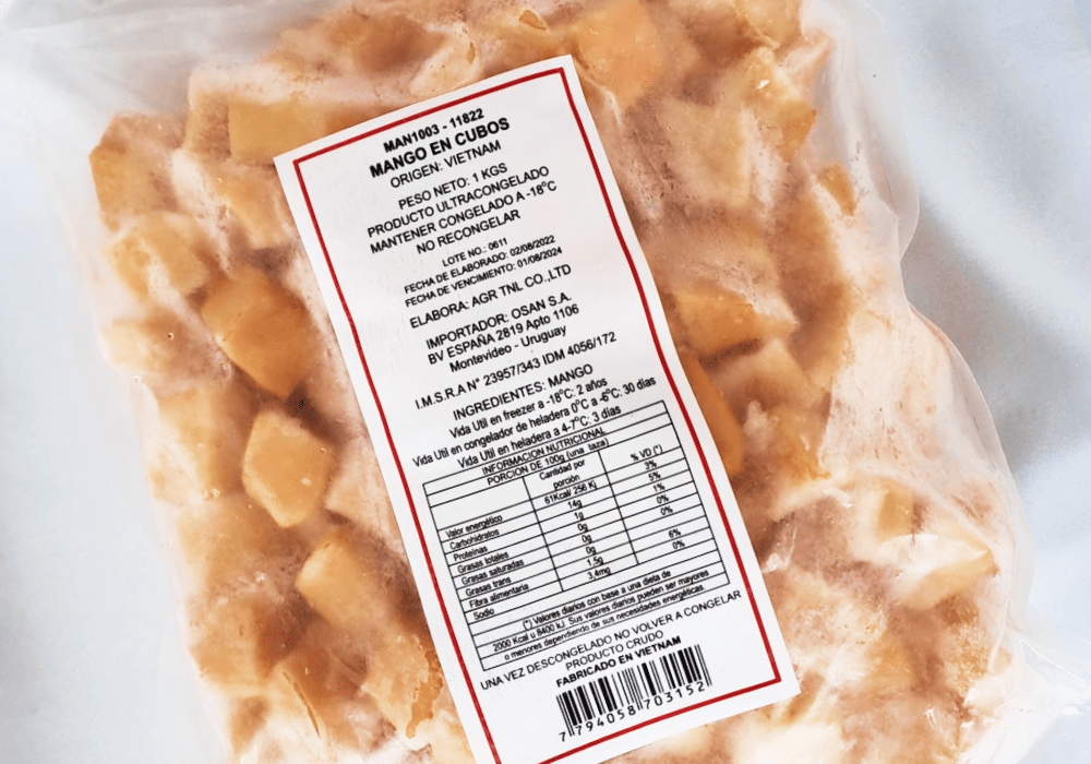 MANGO EN CUBOS - 1 KG